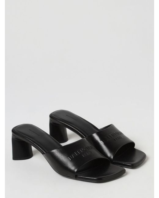 Sandales à talons Balenciaga en coloris Black