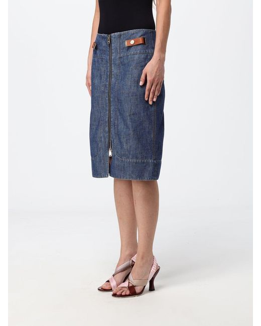 Fendi Blue Skirt