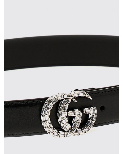 Gucci White Laminated Calfskin Leather Belt