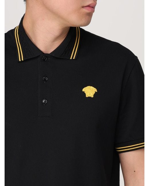 Polo Homme Versace pour homme en coloris Black