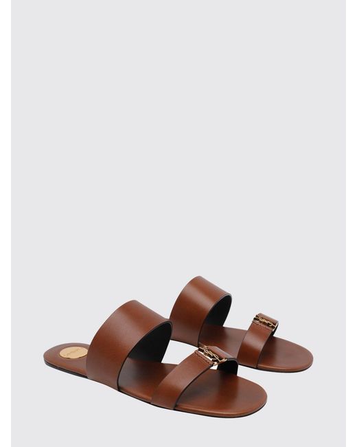 Saint Laurent Brown Babylone Sandals