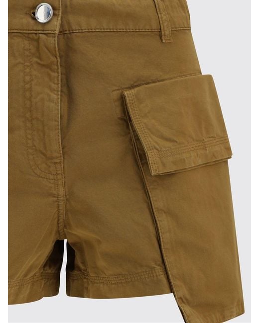 Pinko Natural Cotton Cargo Shorts