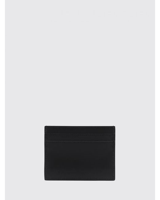 Saint Laurent White Leather Credit Card Holder for men