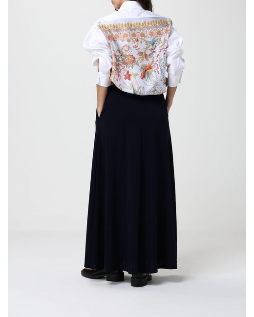 Etro White Cotton Shirt With Paisley Print