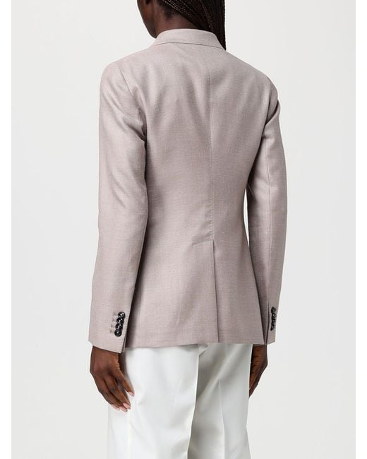 Tagliatore Natural Double-Breasted Blazer