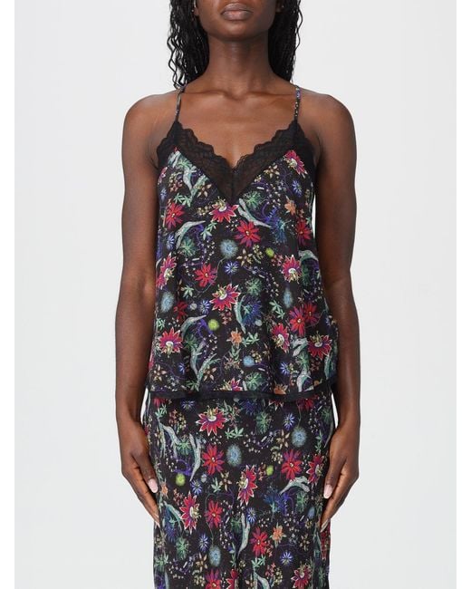 Zadig & Voltaire Multicolor Zadig &Amp Voltaire Christy Soft Virgin Garden Top By