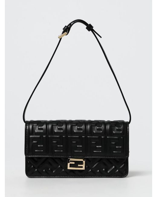 Bolso De Hombro Mujer Fendi de color Black