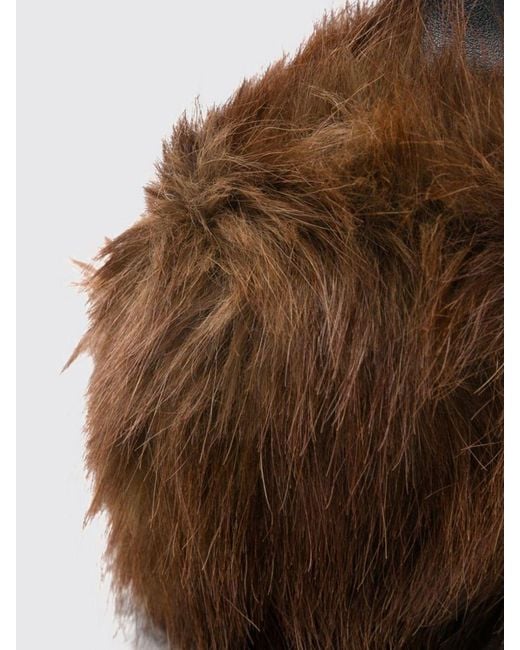 Apparis Brown Animal Print Faux Fur Earmuffs