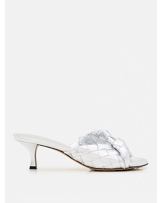 Bottega Veneta White High Heel Shoes