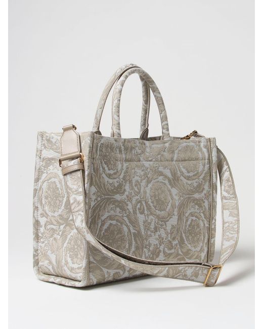 Versace Gray Tote Bags