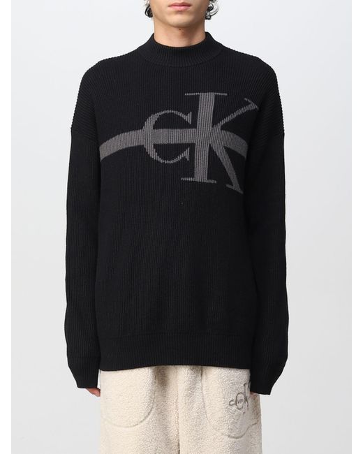 Calvin Klein Sweater With Logo in Black 