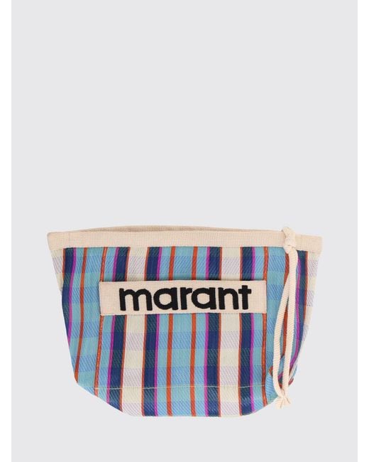 Isabel Marant Blue Powden Clutch Bag