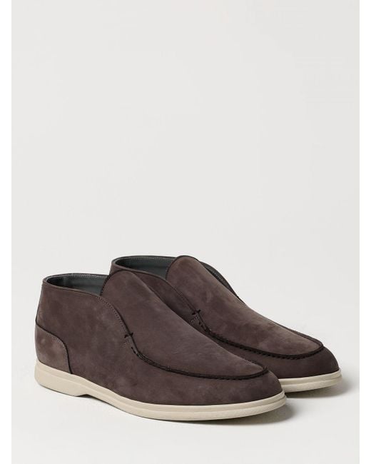Corneliani Brown Chukka Boots for men