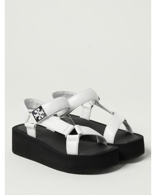 Tory Burch White Platform Sandals