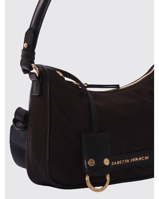 Elisabetta Franchi Black Nylon Bag