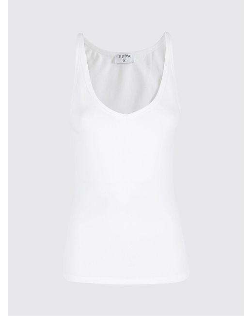 Filippa K White Basic Jersey Tank Top