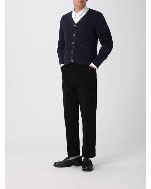 Thom Browne Blue Cotton Cardigan for men