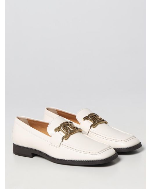 Tod's White Loafers