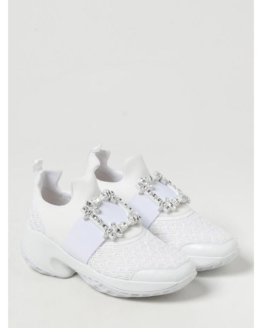 Roger Vivier White Viv' Run Sneakers By