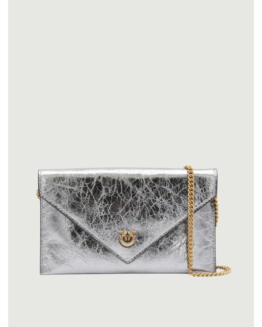 Sac Porté Épaule Femme Pinko en coloris Gray