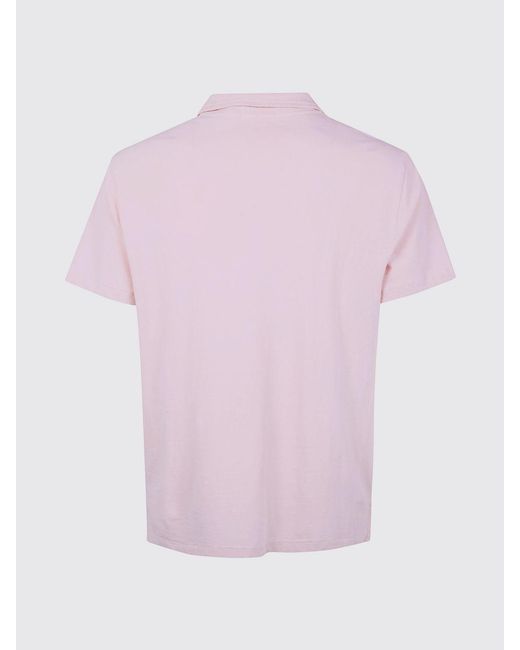 Polo Ralph Lauren Purple Cotton And Linen Polo Shirt With Logo for men