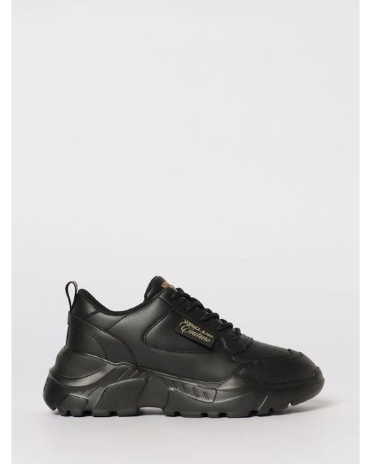 Versace Jeans Couture Black Leather Sneakers