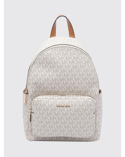 Michael Kors White Tanner Medium Backpack