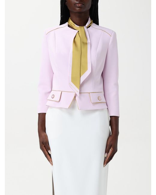 Elisabetta Franchi Pink Crêpe Jacket