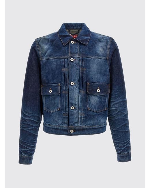 KENZO Blue Jacket for men
