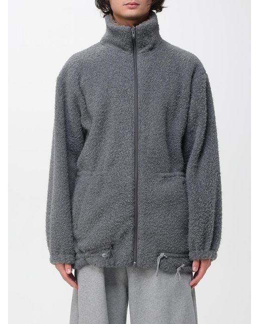 Magliano Gray Oversized Fleece Jacket for men