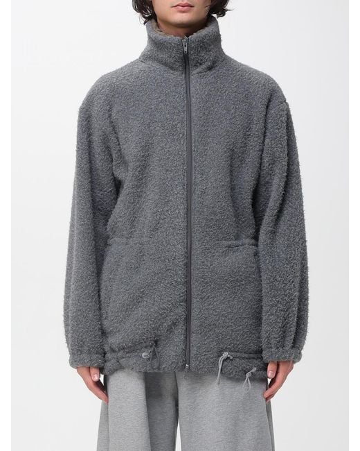 Magliano Gray Oversized Fleece Jacket for men