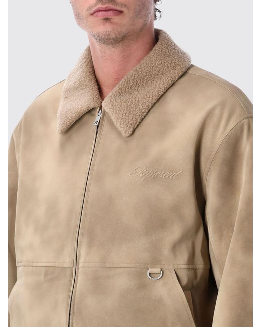 Represent Natural Faux Leather Jacket for men