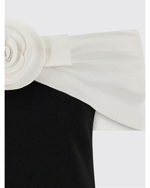Self-Portrait Black Mini Dress With Flower
