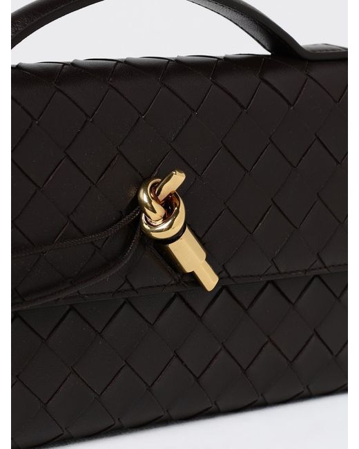 Bottega Veneta Black Andiamo Intrecciato Nappa Clutch