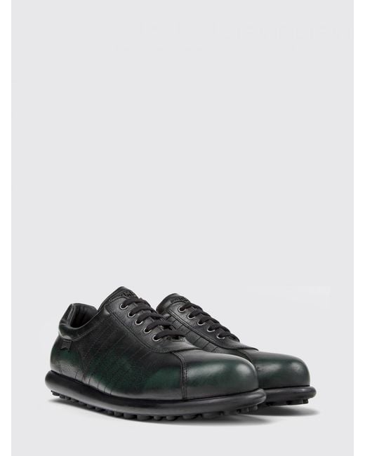 Camper Black Pelotas Vegetable-Tanned Leather Sneakers for men