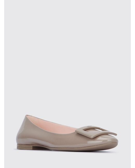 Roger Vivier Pink U Look Patent Leather Ballerinas