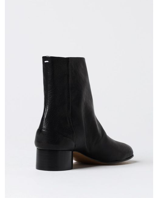 Maison Margiela Black Flat Ankle Boots