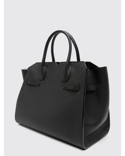 Valextra Black Schultertasche Damen