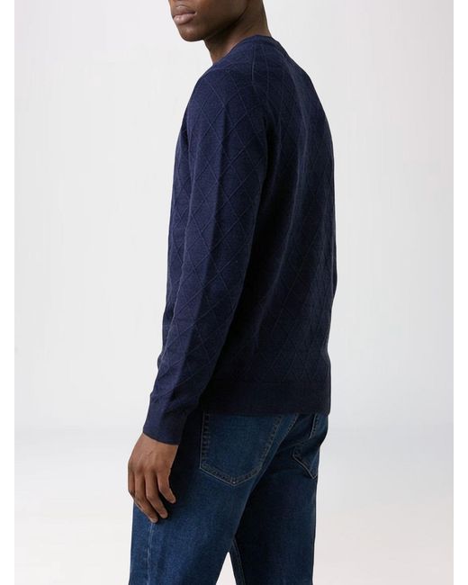 ARMANI EXCHANGE Blue Viscose Blend Crew Neck Pullover for men