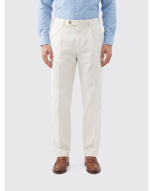 Re-hash White Gabardine Chino Trousers for men