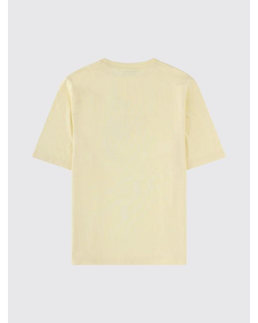 Maison Kitsuné Natural Maison KitsunÉ Tone-On-Tone Embroidered Logo Organic Cotton T-Shirt