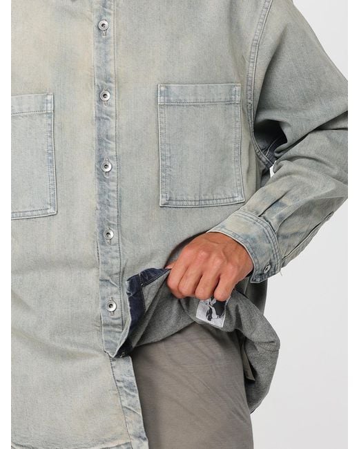 Rick Owens Gray Denim Jackets for men