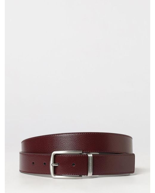 Emporio Armani Brown Reversible And Adjustable Belt for men