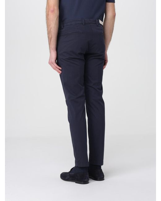 Briglia 1949 Blue Stretch Cotton Chino Trousers for men