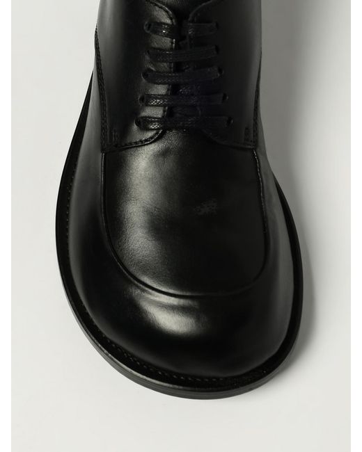 Moschino Couture Black Leather Derby Shoes for men