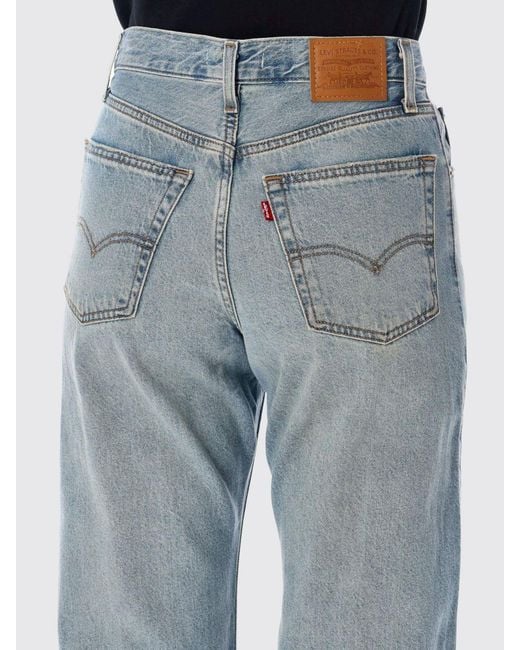 Jean Ample Ribcage Levi's en coloris Blue