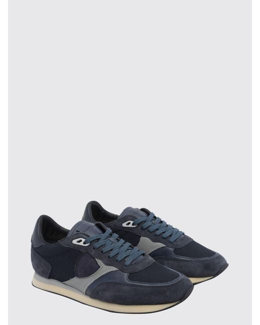Philippe Model Blue Sneakers for men