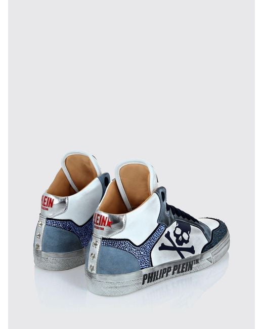 Philipp Plein White Retrokickz Tm High-Top Sneakers for men