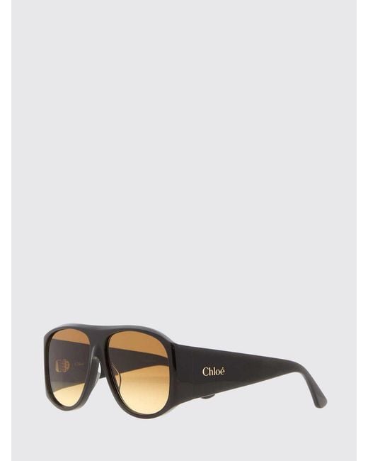 Chloé White ChloÉ Shield Sunglasses