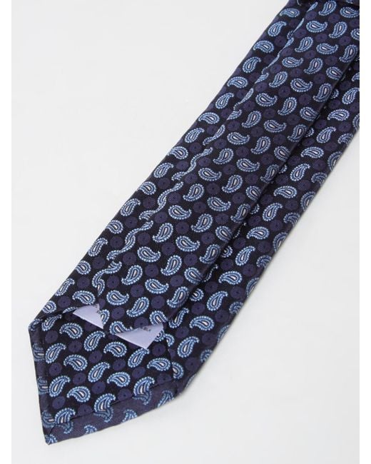 Cravatta Paisley di Etro in Blue da Uomo
